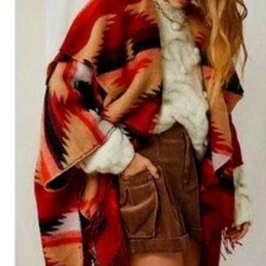 Free People Crossroads Oversized Poncho